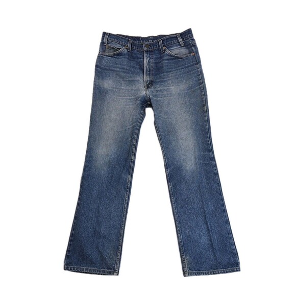 Vintage Levis 517 Jeans Mens 38x32 Denim Bootcut Orange Tab Made in USA 80s - Picture 1 of 16